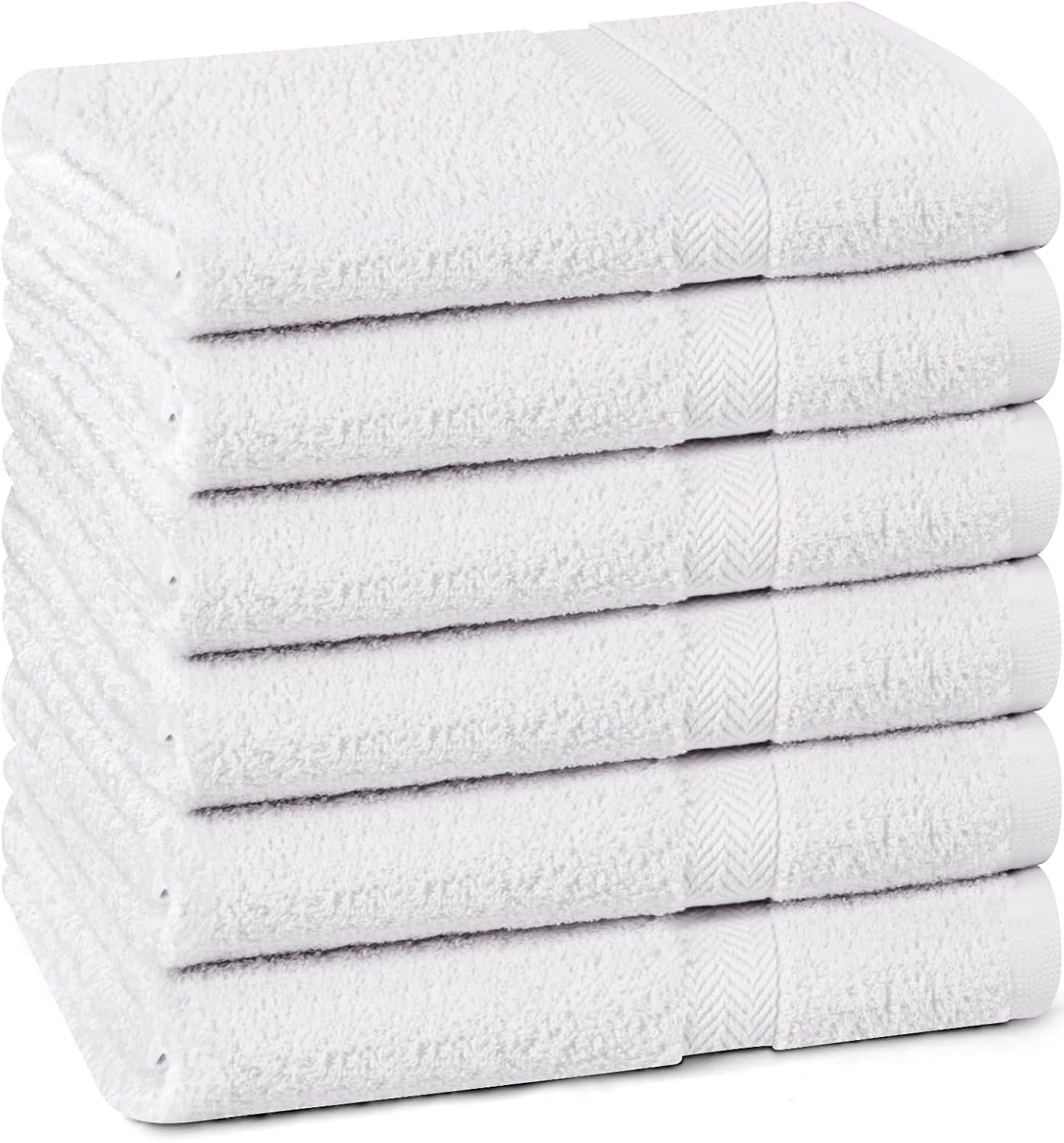 100 Cotton Premium Bath Towels - Soft Luxurious 24x48 Set