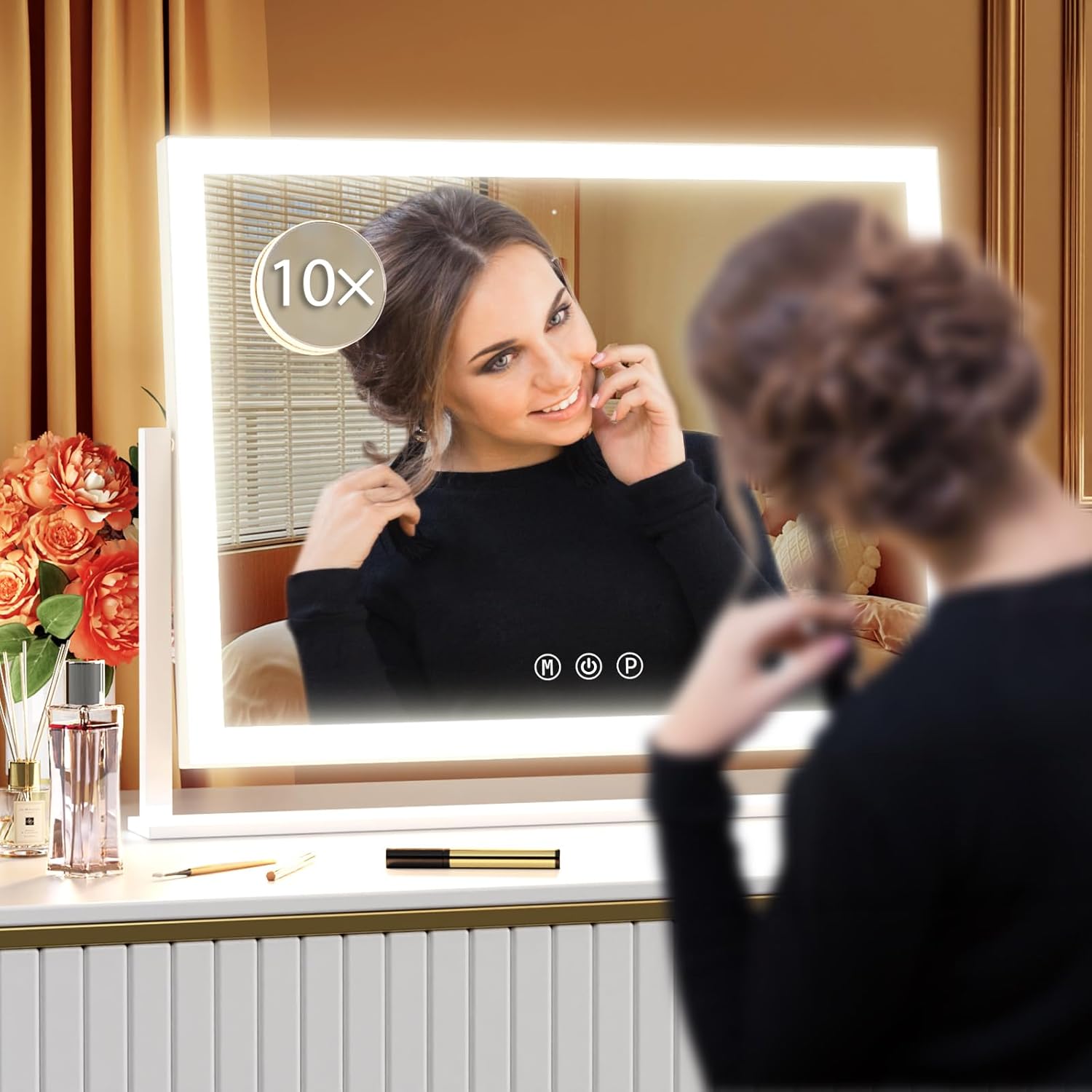Gvnkvn Lighted Makeup Mirror