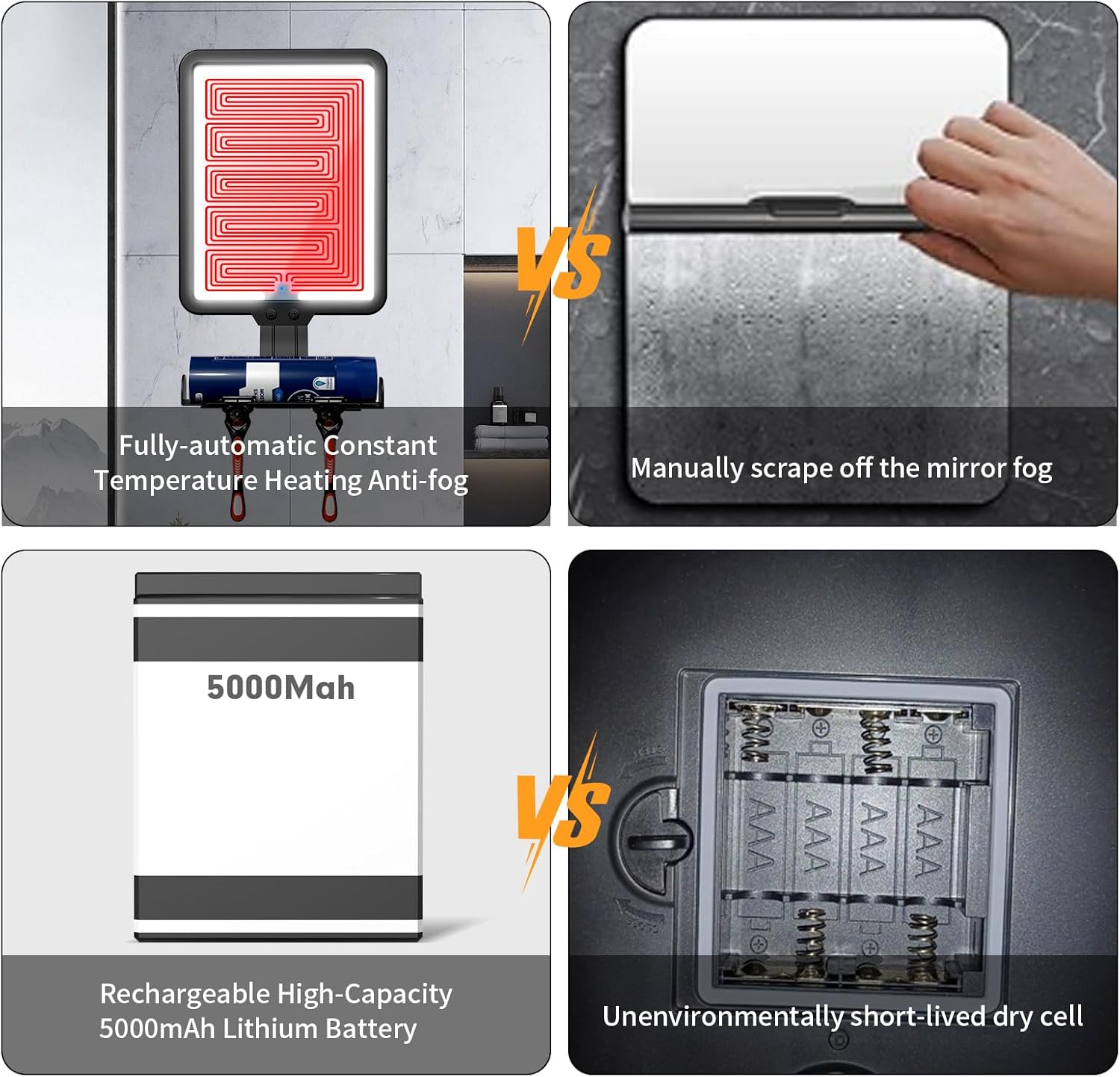 Brilliant Heat-Oven-Proof Shaving Mirror