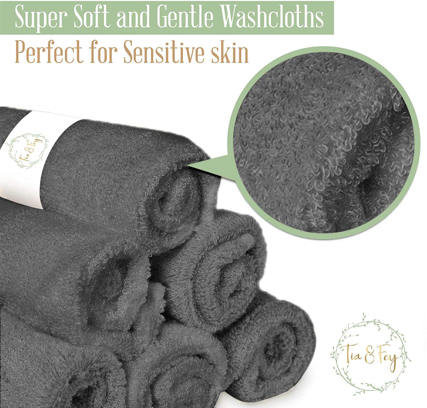 Tia Fey Bamboo Face Cloth - Gentle on Skin Set