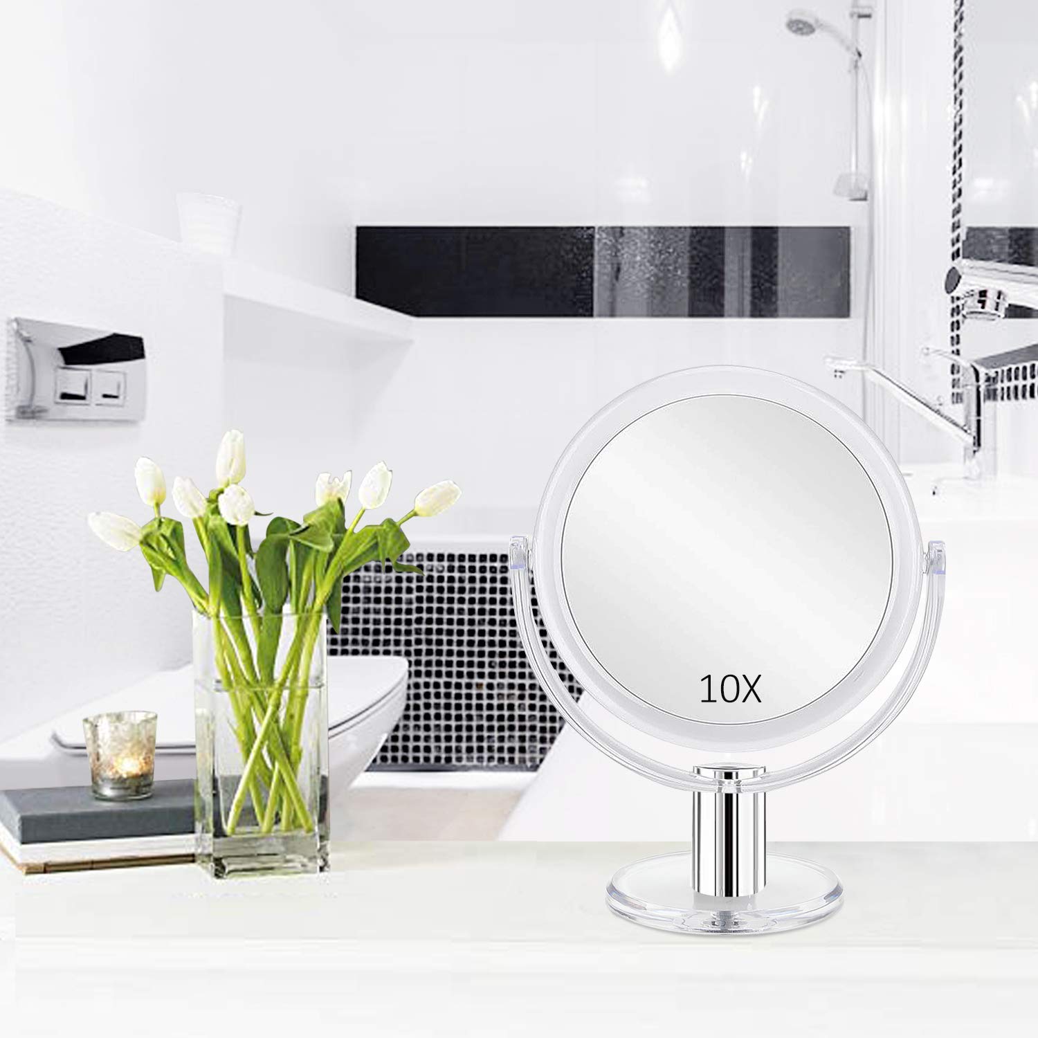 Fabuday Double Sided Makeup Mirror 1x 10x