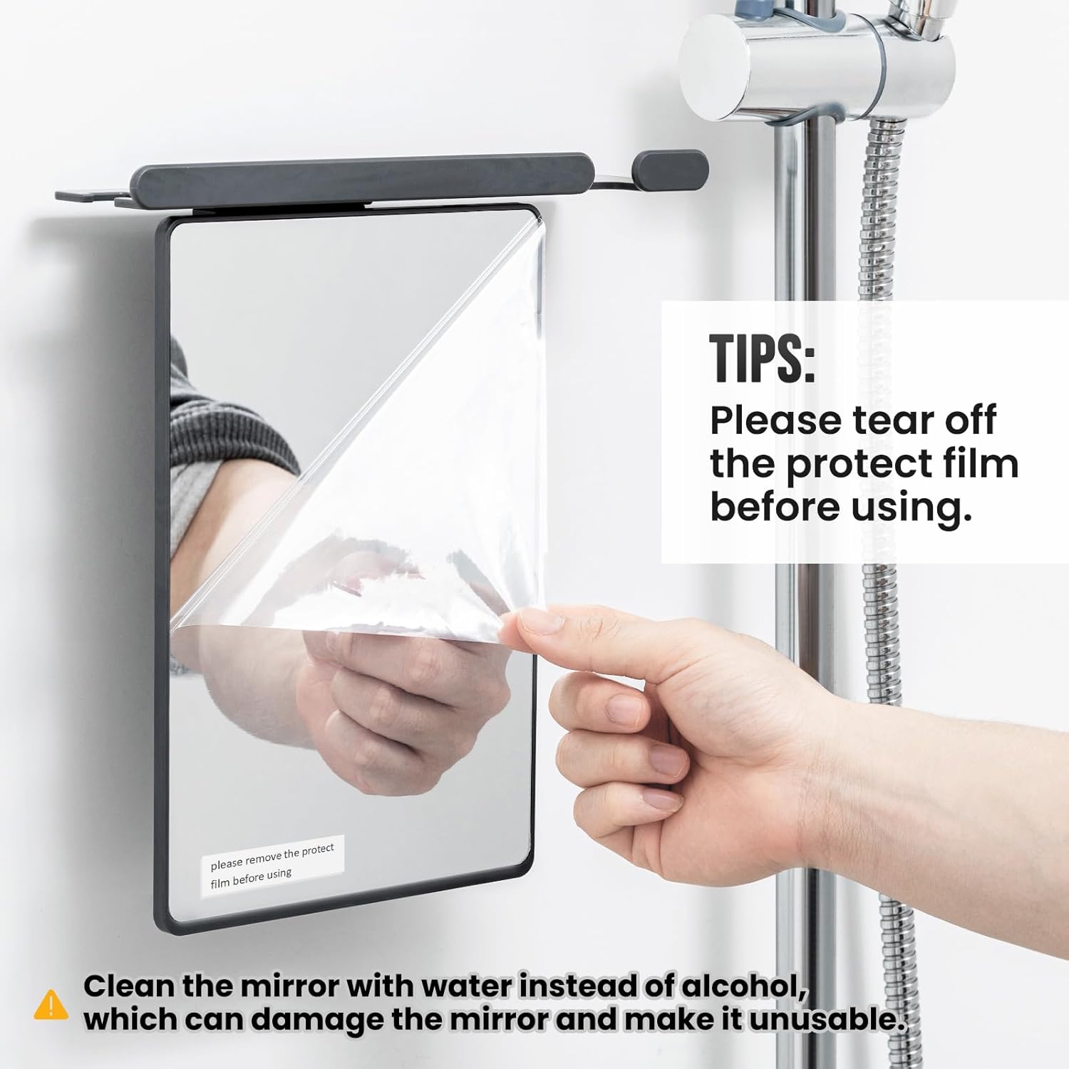 Perfect for Shaving and Safety TAILI Shower Mirror