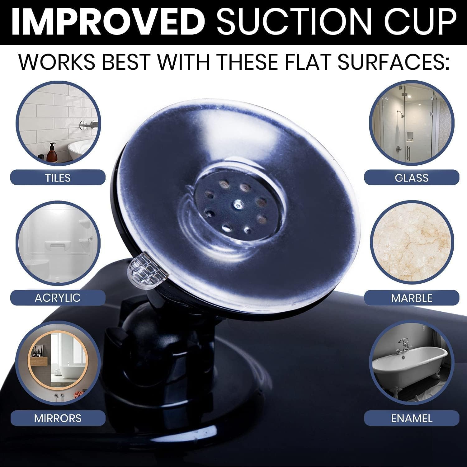Fogless Shower Mirror with Suction Cup