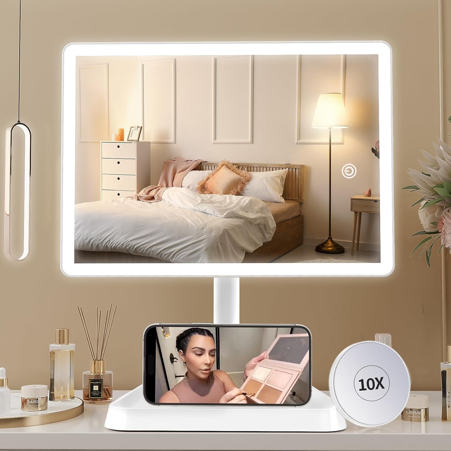 Charm MakeUp Vanity Mirror with Lights for Women