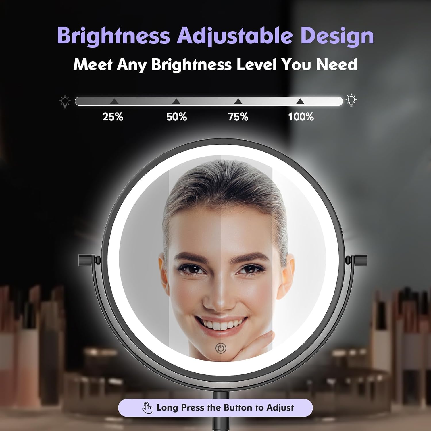 FASCINATE Rechargeable Wall-Mounted Makeup Mirror