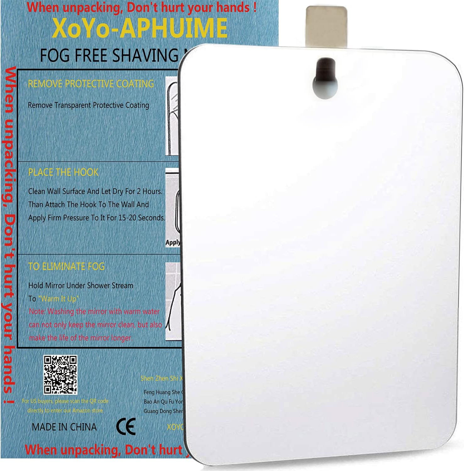 Fogless Shower Mirror by XoYo