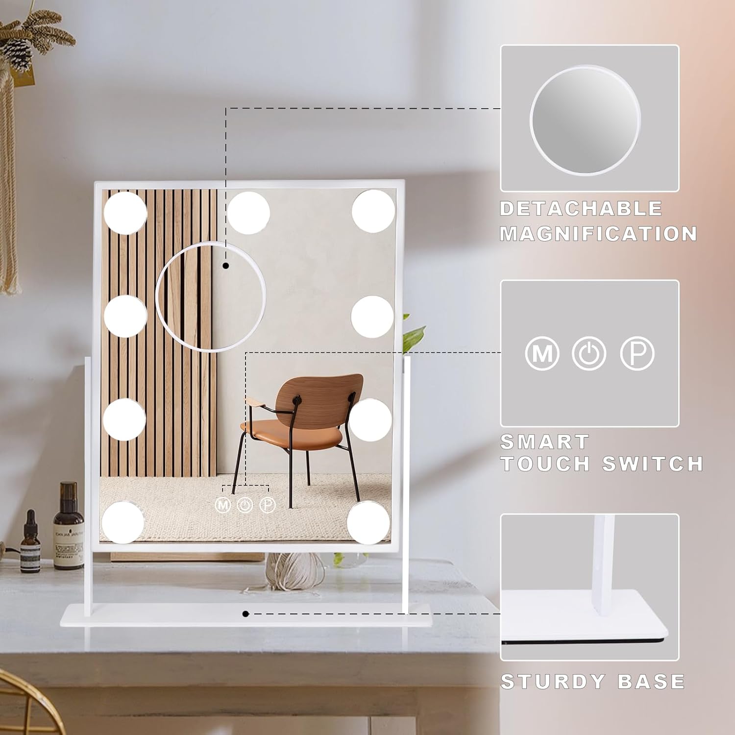 Leishe Hollywood Light Makeup Mirror