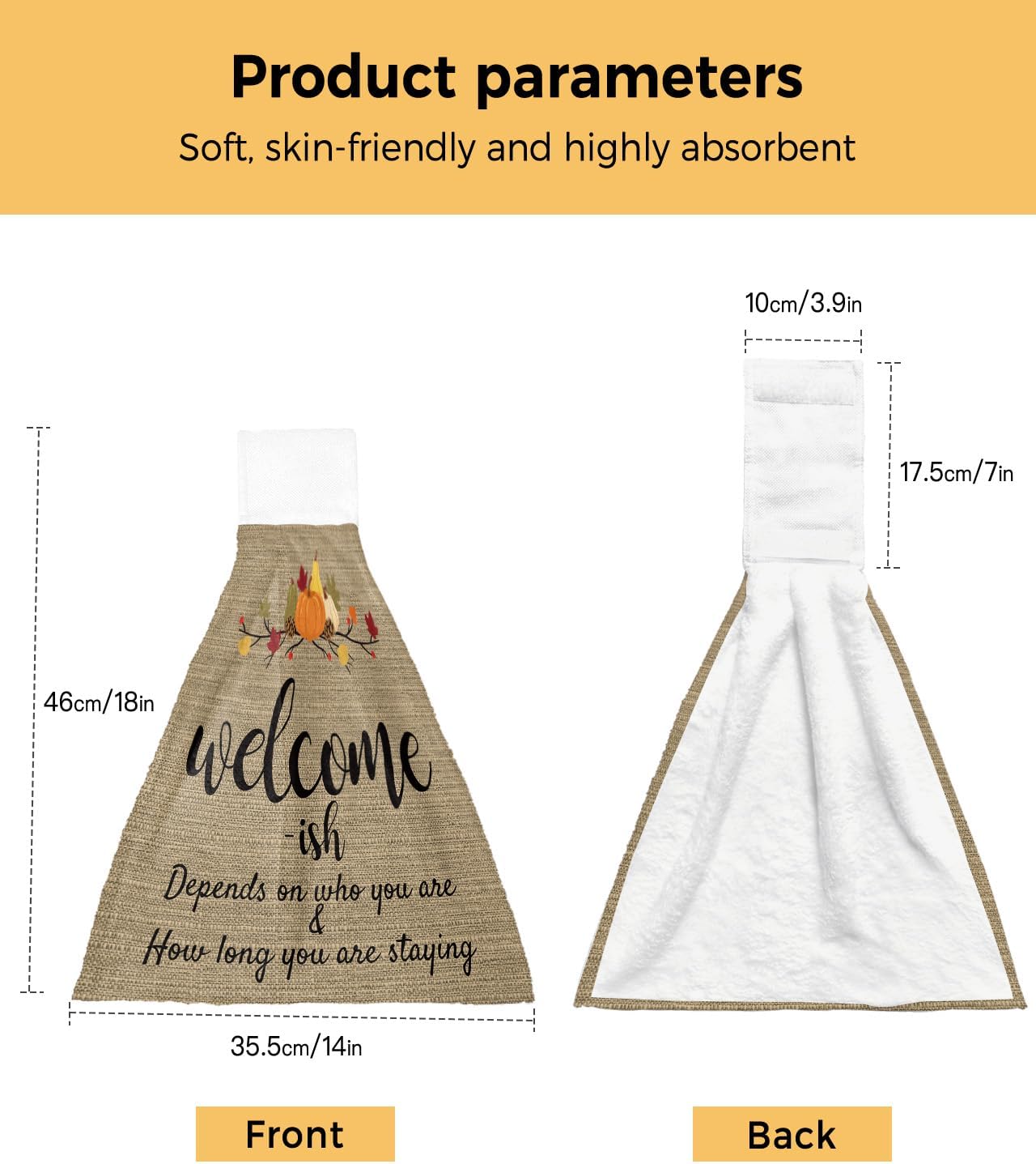 Fall Kitchen Hand Towels 2-Pack