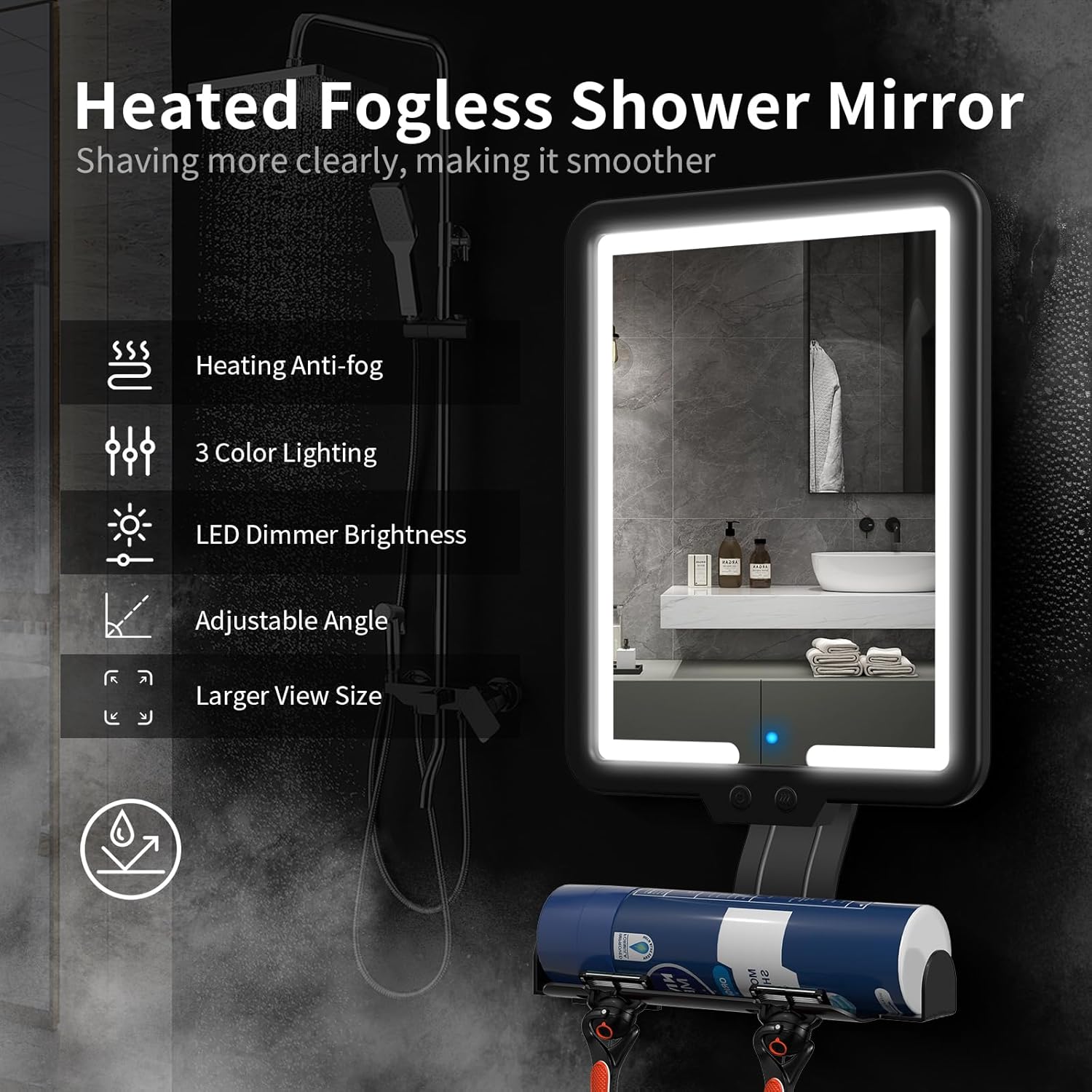 Brilliant Heat-Oven-Proof Shaving Mirror