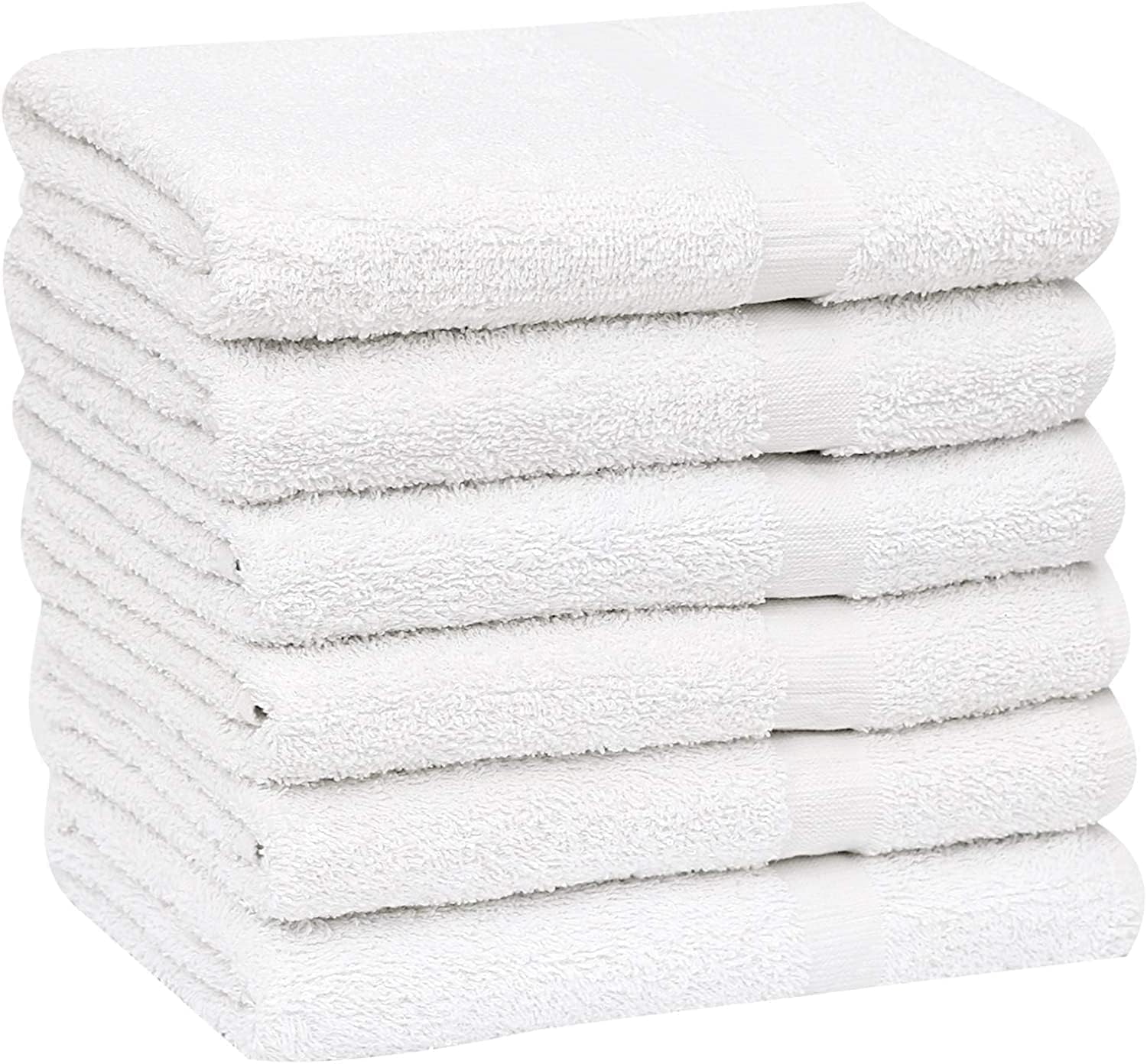 GOLDTEXTILES 60-Piece 22x44 Cotton Blend Bath Towels Lightweight Durable Multi-Purpose
