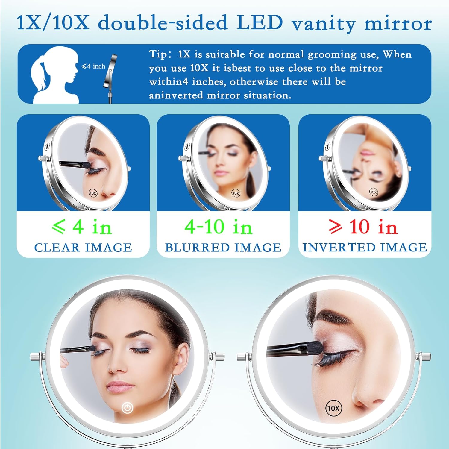 Niuphia Vanity Mirror with Lights