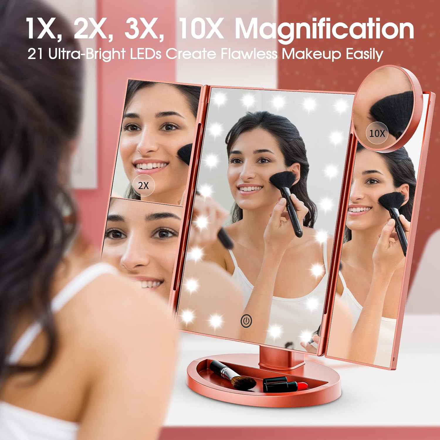 Radiant Filigree Vanity Mirror