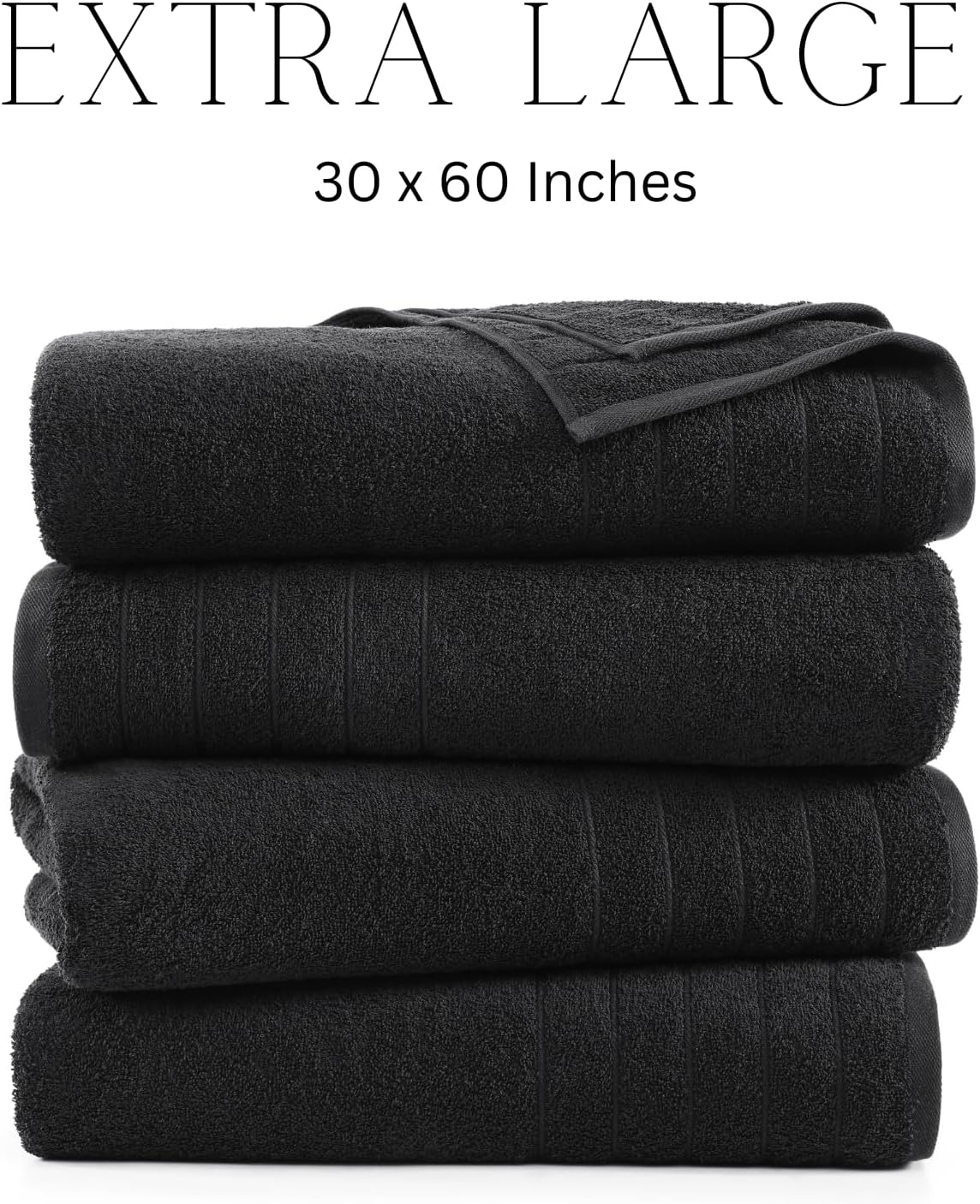 Casa Platino Premium Bath Towel 4 Pack Large