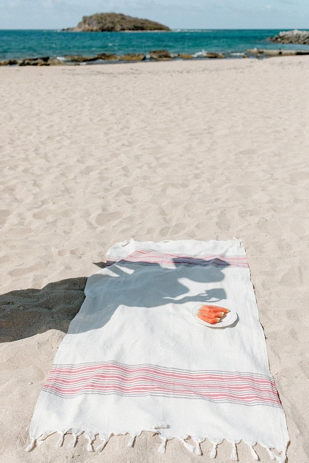 Luxurious Linen Blend Beach Towel - Soft Quick-Dry Premium Quality