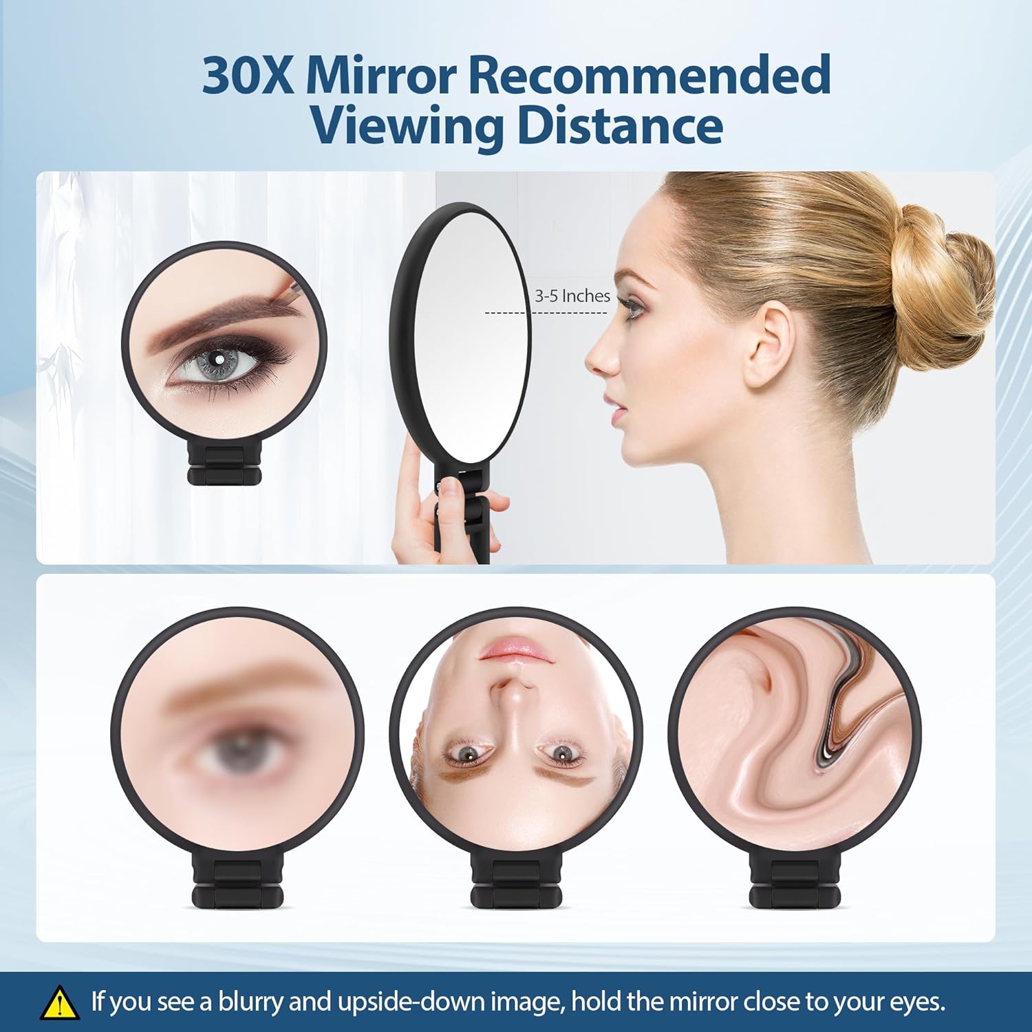 B Beauty Planet 30X Double Sided Magnifying Mirror