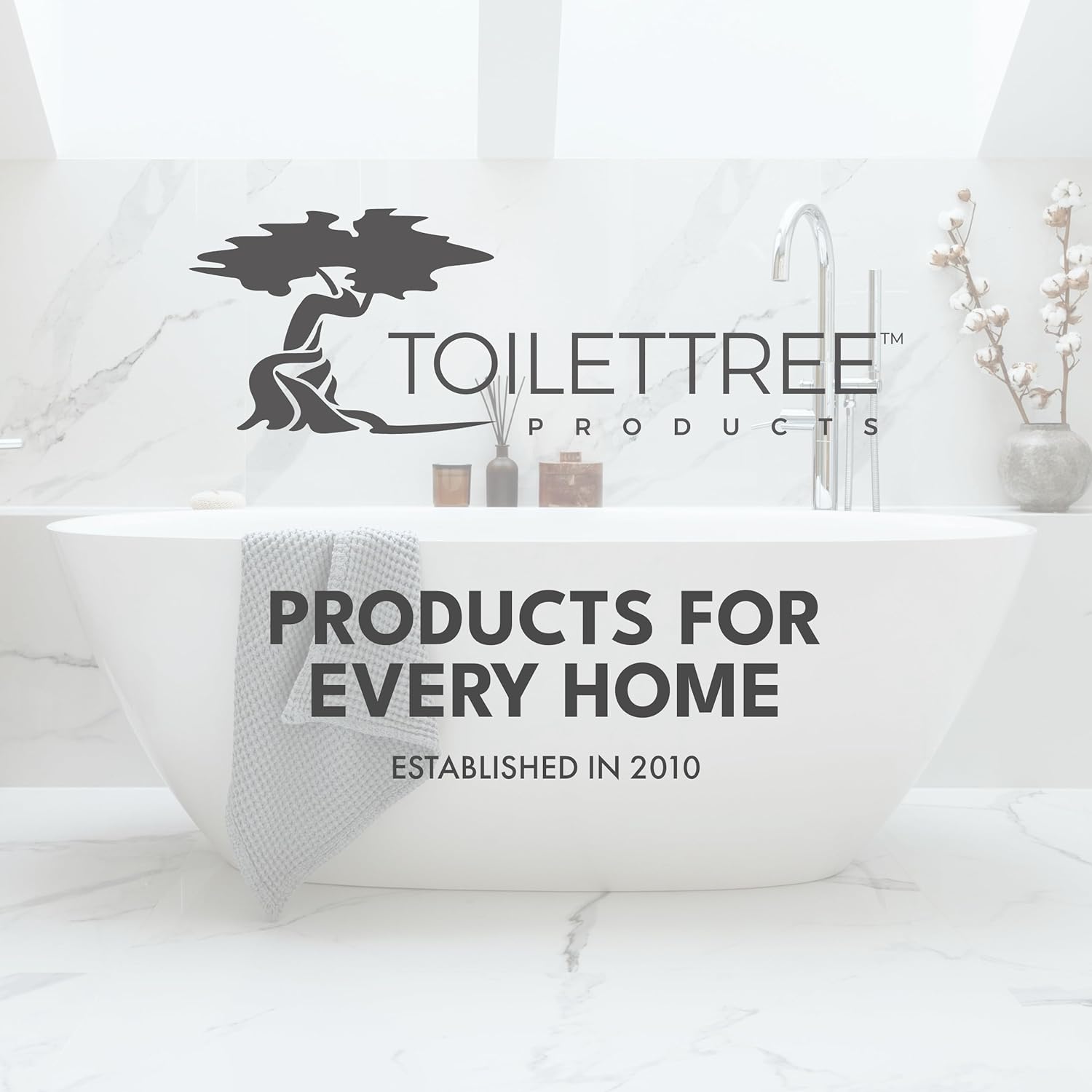 ToiletTree Products Anti-Fog Shower Mirror with Squeegee