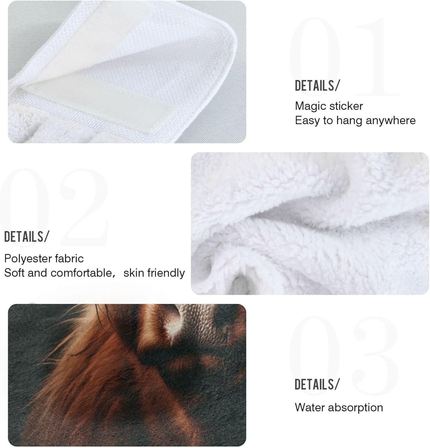 Highland 2-Piece Kitchen Towels for Bathroom Use