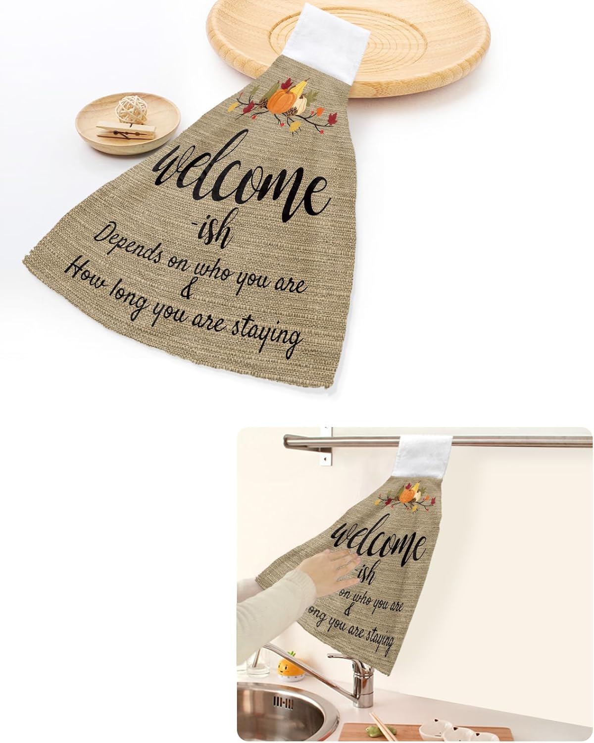 Fall Kitchen Hand Towels 2-Pack
