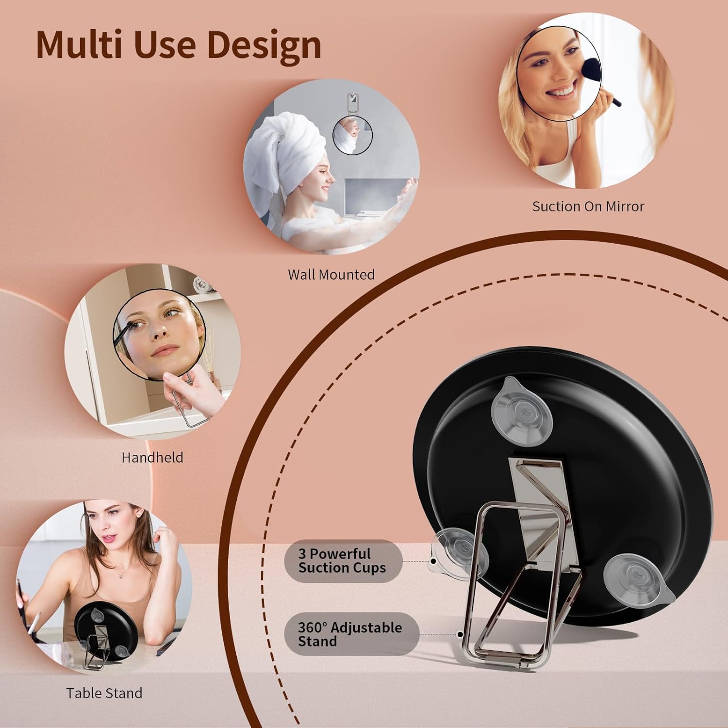 30x Magnifying Travel Mirror