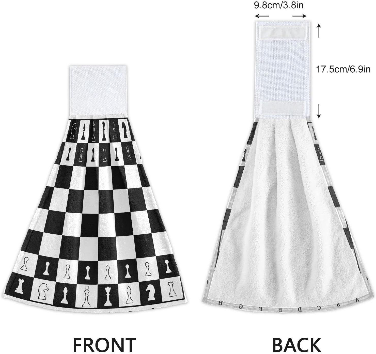 Chess Silhouettes Stay Dry Multi-Functional Kitchen Towels