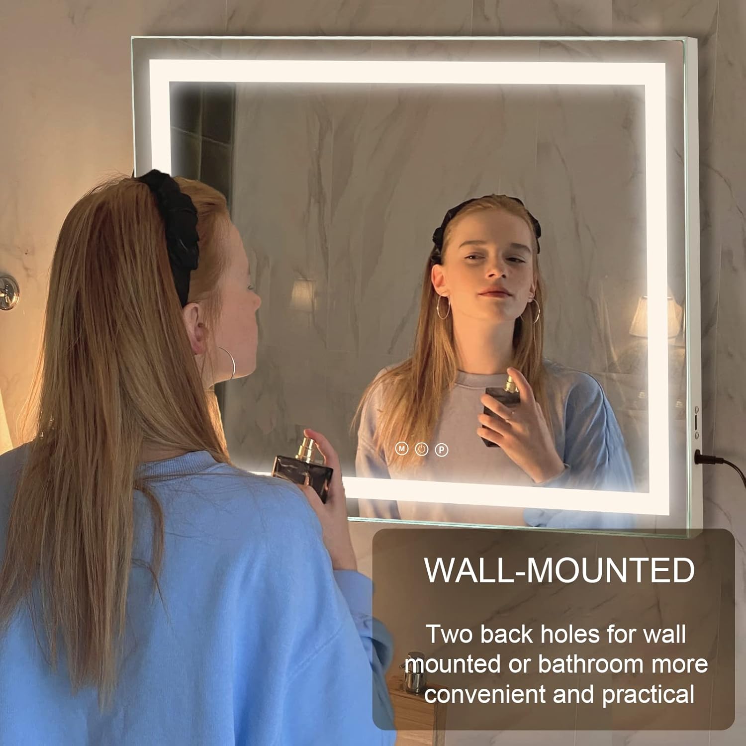 Elegant Vanity Mirror with 3 Modes and Adjustable Brightness