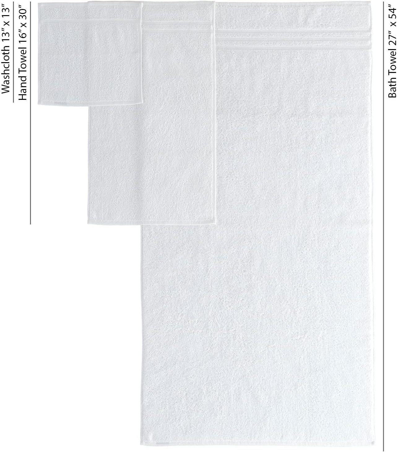 Perfect for everyday use soft Turkish cotton bath towels set