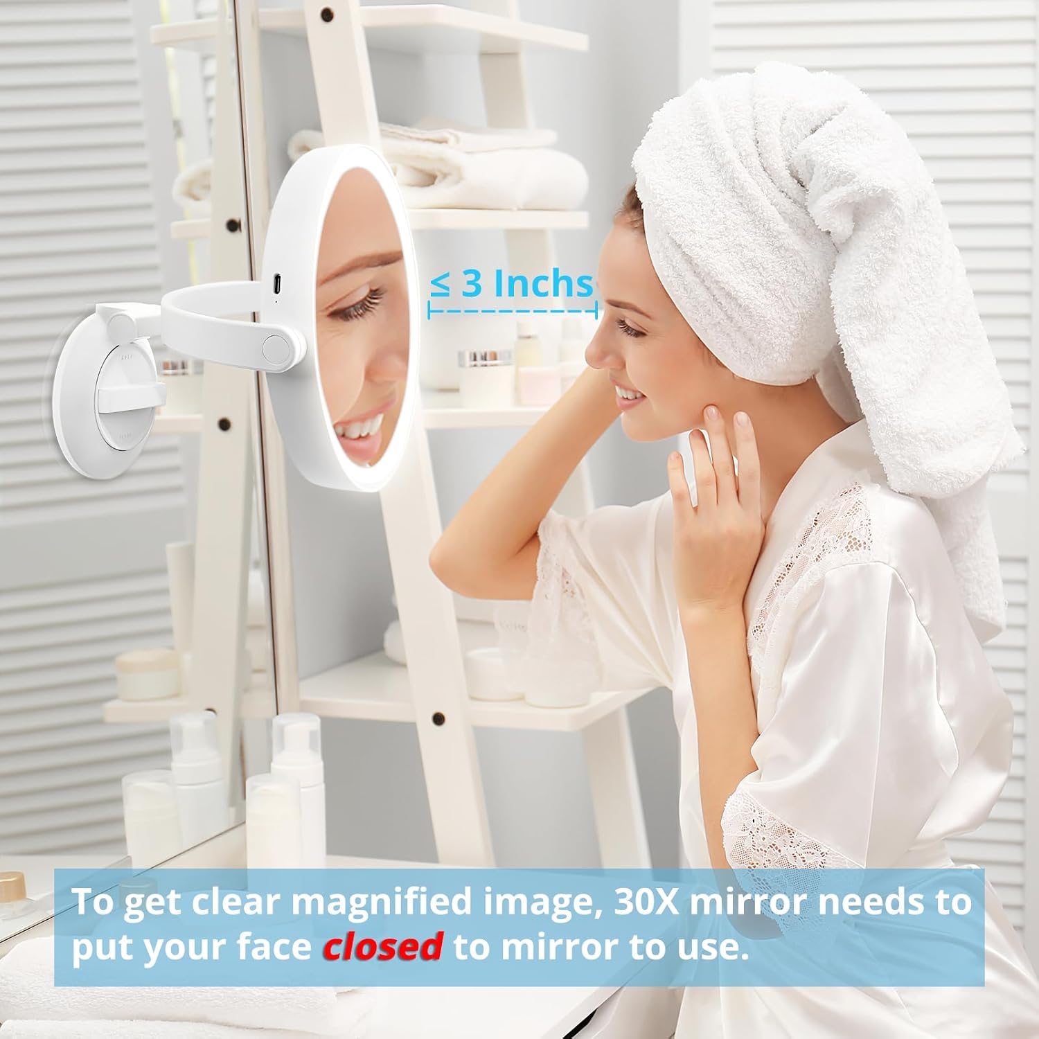 Magnifying Makeup Mirror Distinctive Design