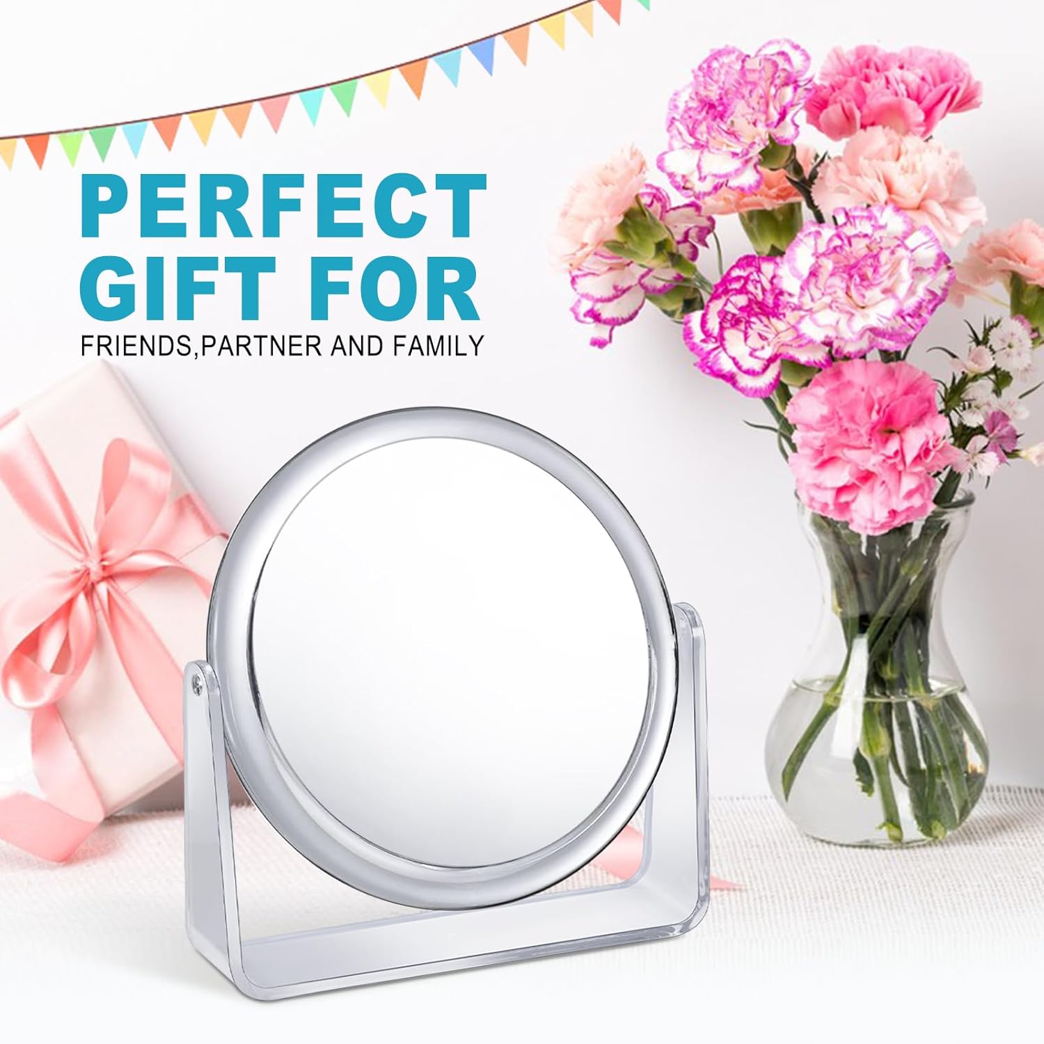 Stylish 15X Vanity Mirror for Women