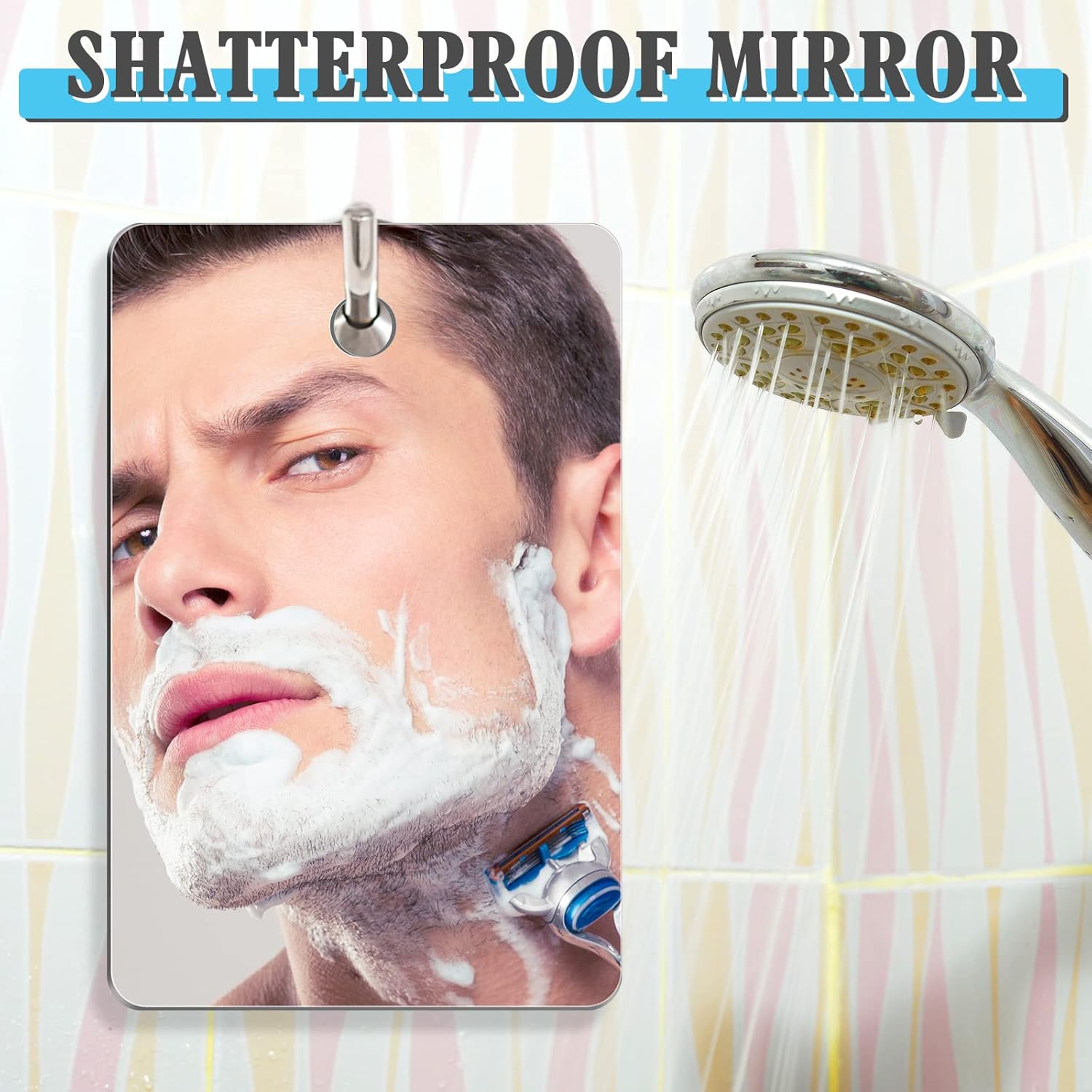 10-Piece Featherweight Camping Mirrors Shatterproof Compact