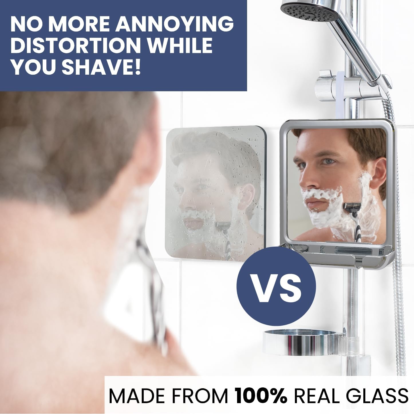 MirrorVana - Fogless Shower Mirror for Grooming Glow in the Sun