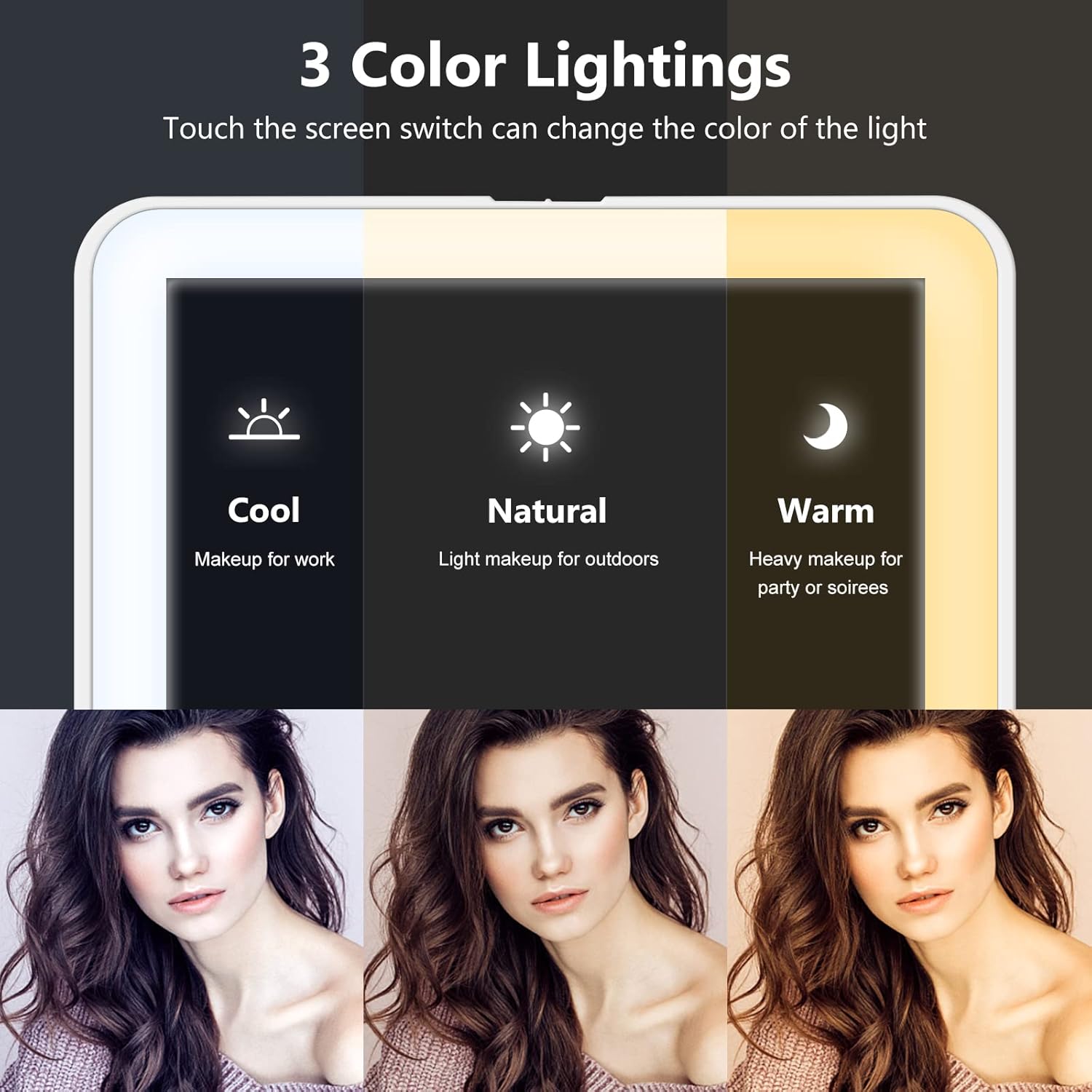 Rechargeable Makeup Mirror for Travelers