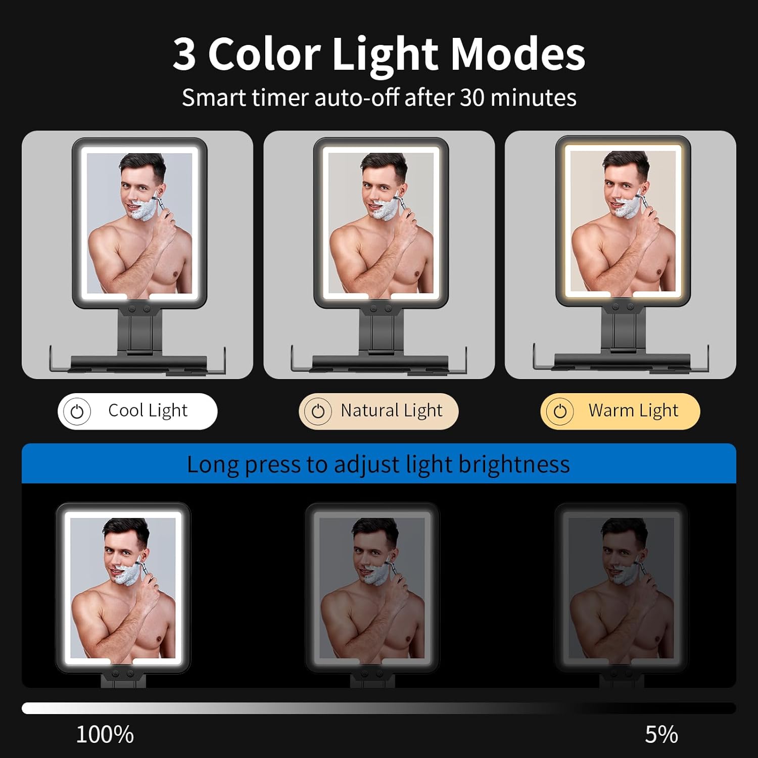 Brilliant Heat-Oven-Proof Shaving Mirror