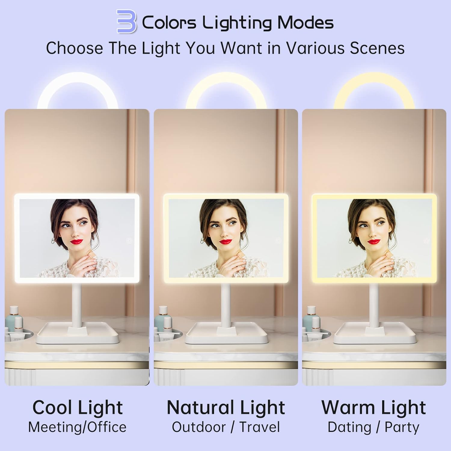 Charm MakeUp Vanity Mirror with Lights for Women