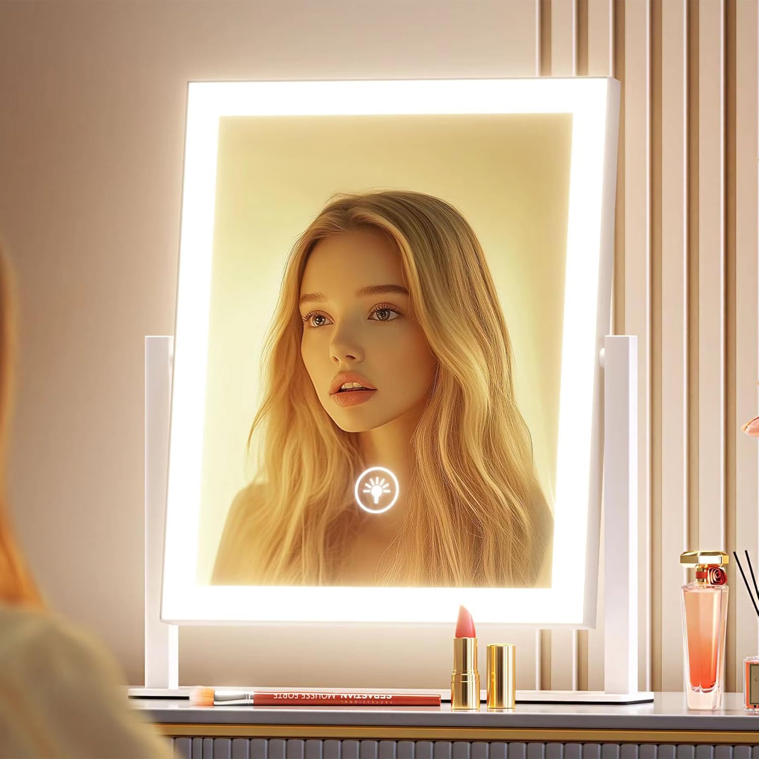 Gvnkvn 152 Smart Vanity Mirror with Touch Control and 10X Magnification
