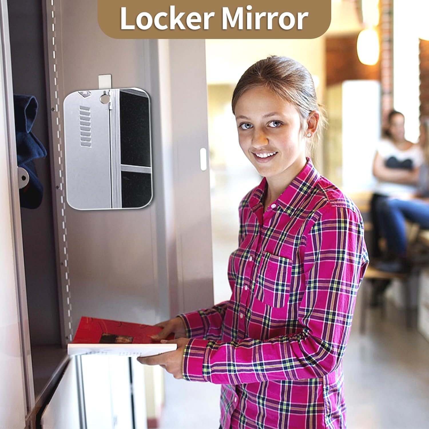 JKNEIWA - 8x6 Medium Fogless Showers Small Mirrors for Travel Camping