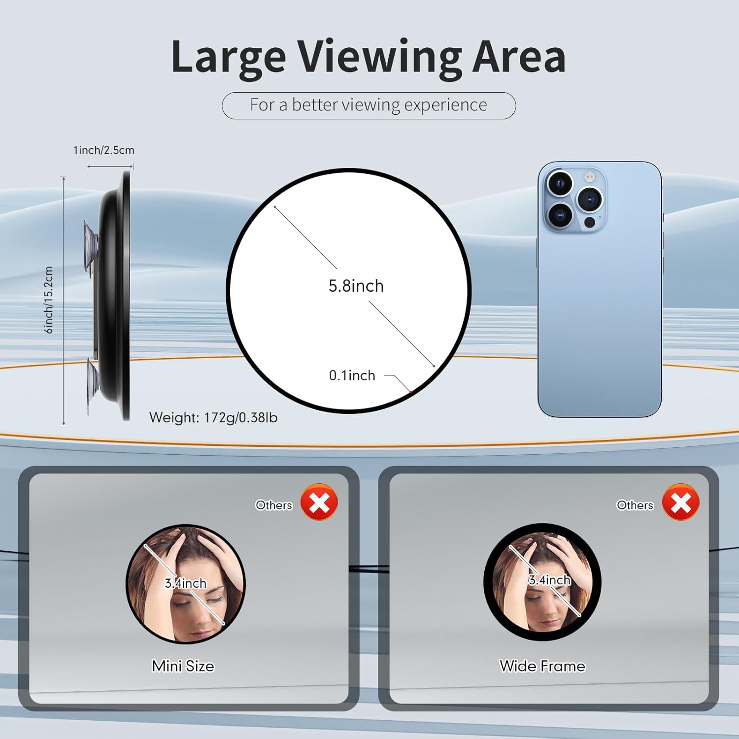 30x Magnifying Travel Mirror