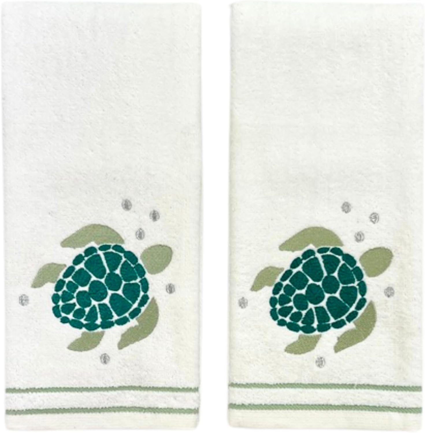 Serafina Home Coastal Hand Towels 2-Piece Set Nautical Design