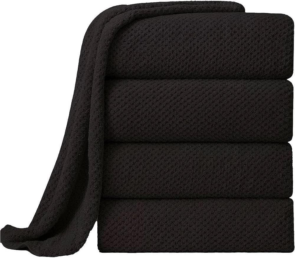 Premium Chocolate Brown Bath Towels Set