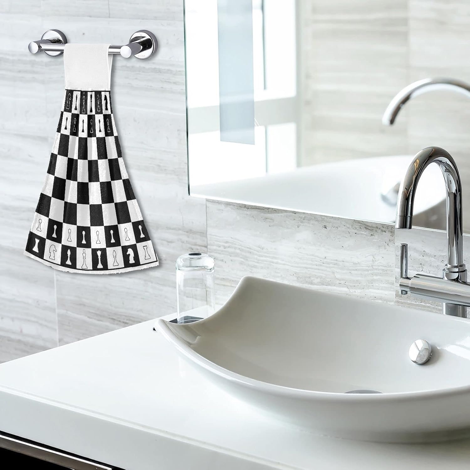 Chess Silhouettes Stay Dry Multi-Functional Kitchen Towels