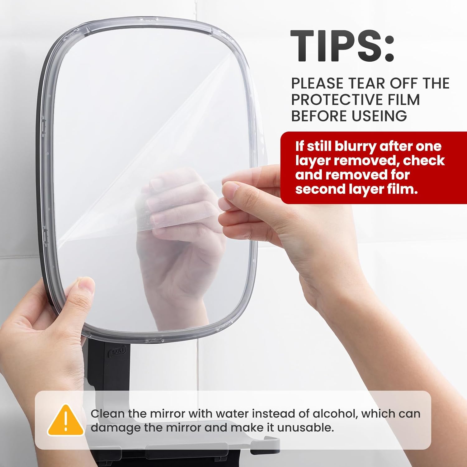 FOGLESS SHOWER MIRROR FOR men and women