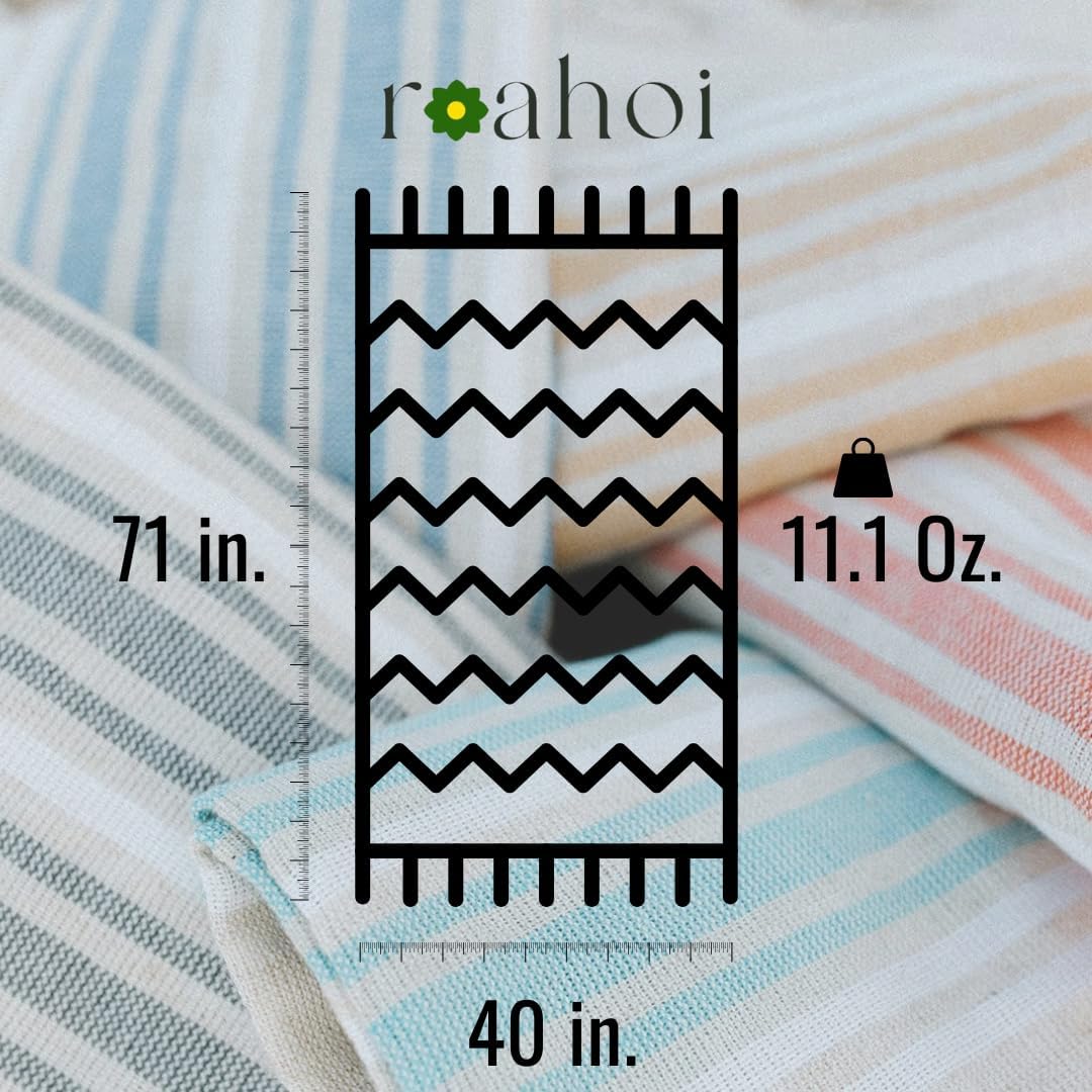 Luxurious Linen Blend Beach Towel - Soft Quick-Dry Premium Quality