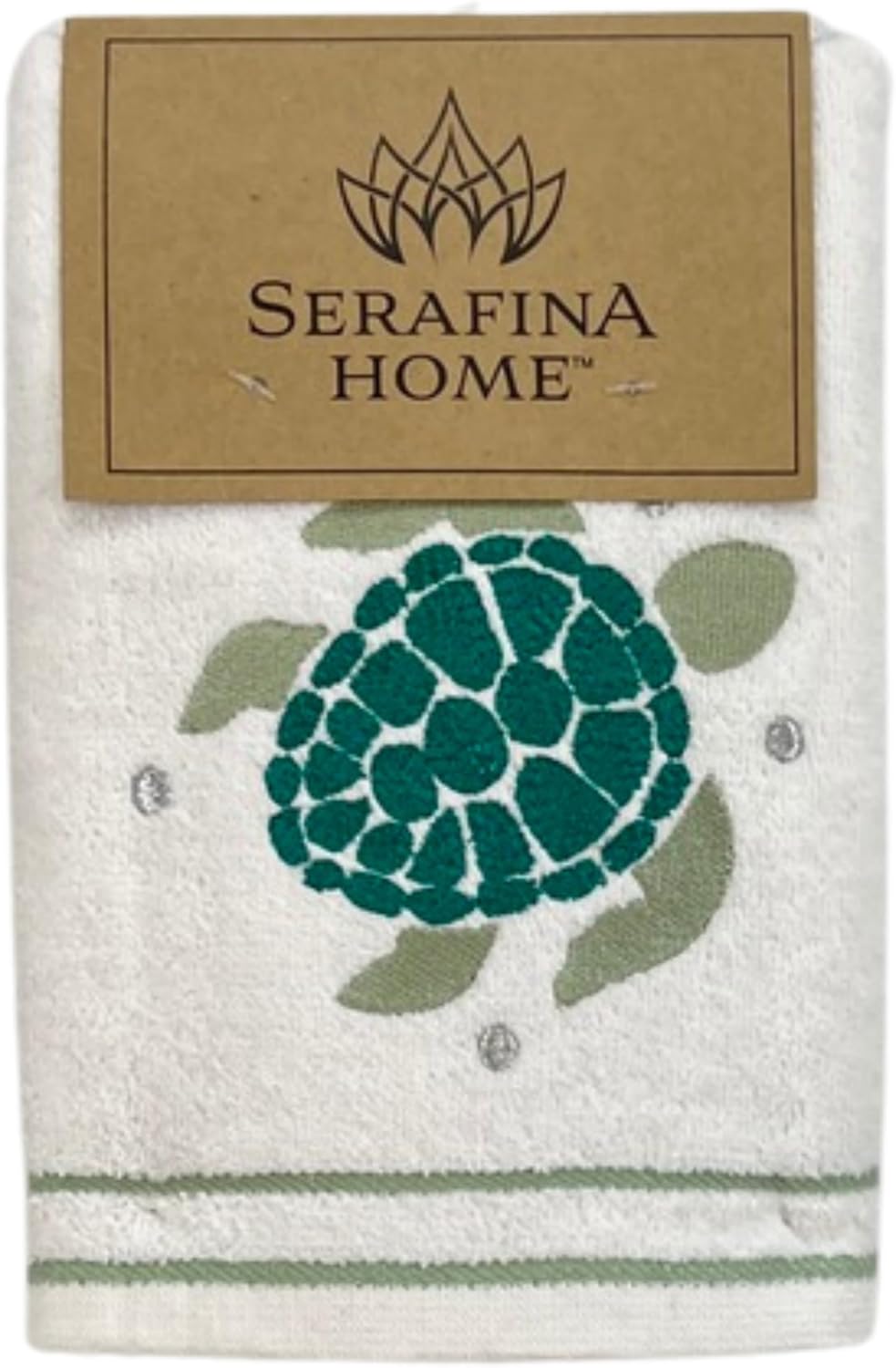 Serafina Home Coastal Hand Towels 2-Piece Set Nautical Design