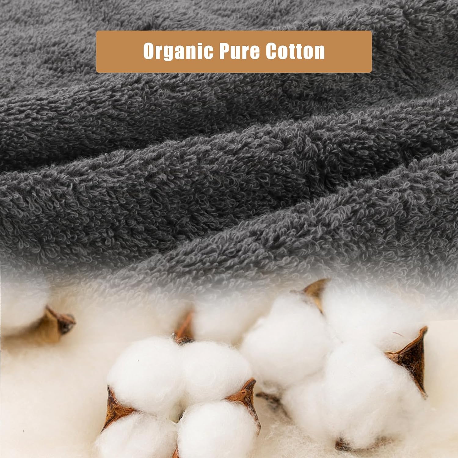 SEMAXE Grey Washcloth Set