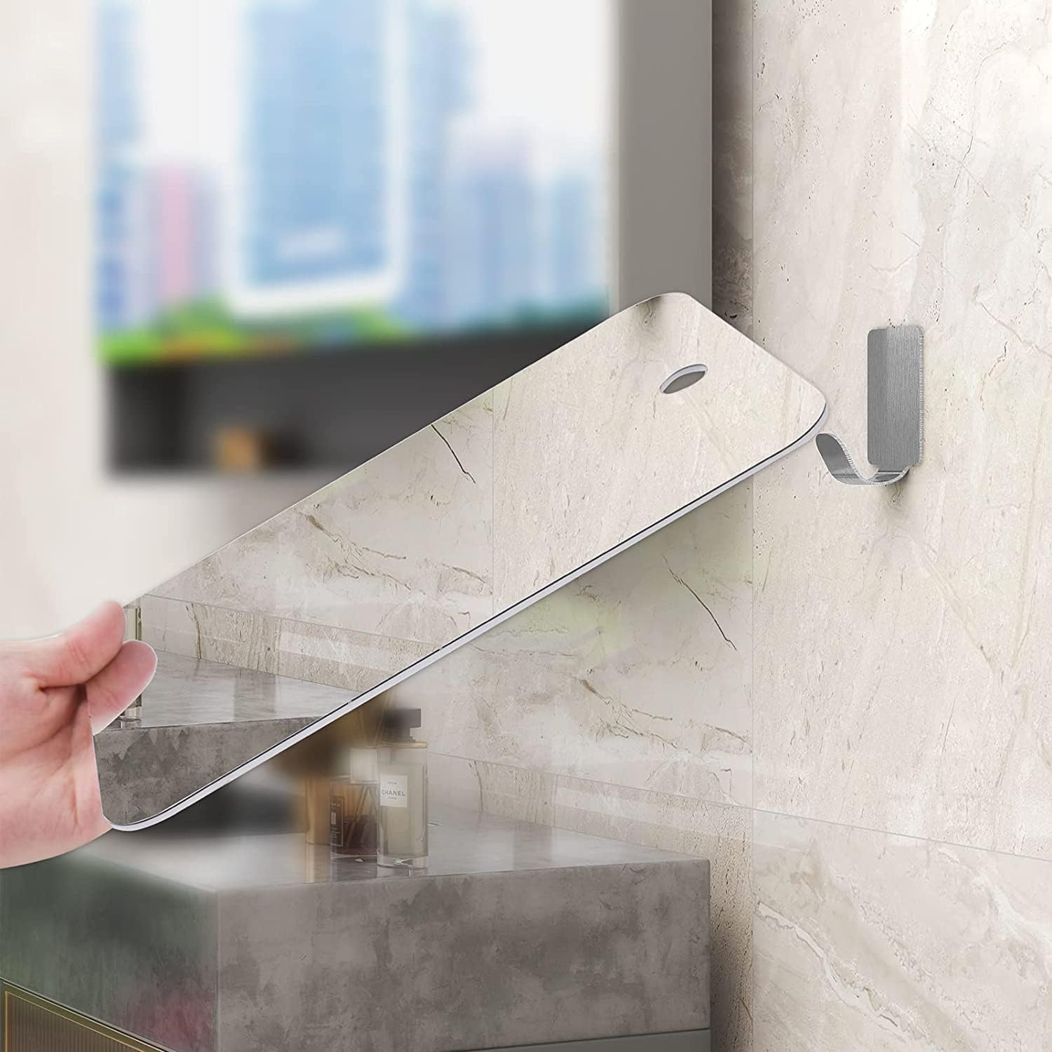 Frameless Shower Mirror - Ultra-durable fog-free and easy to clean