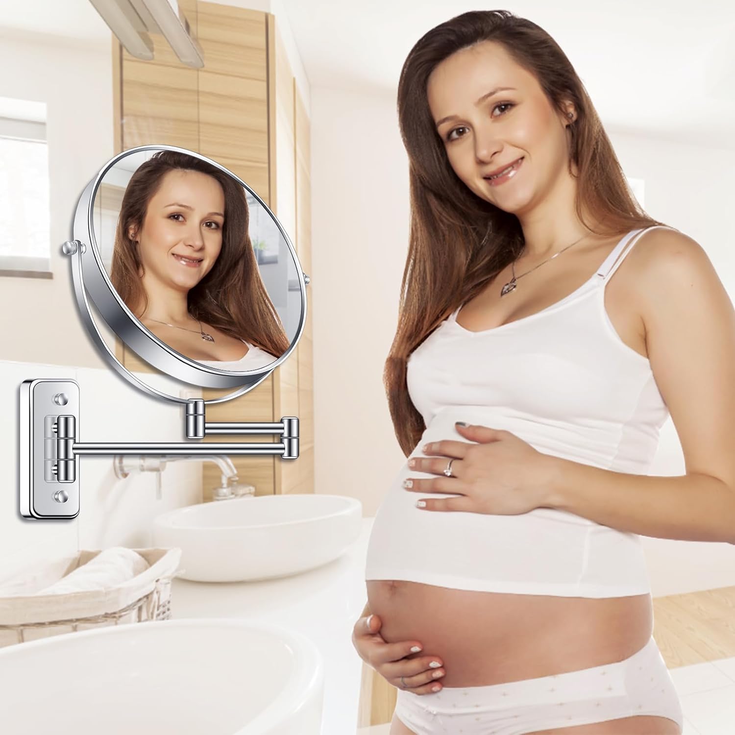 Versatile 7X Magnifying Mirror for Makeup and Shaving