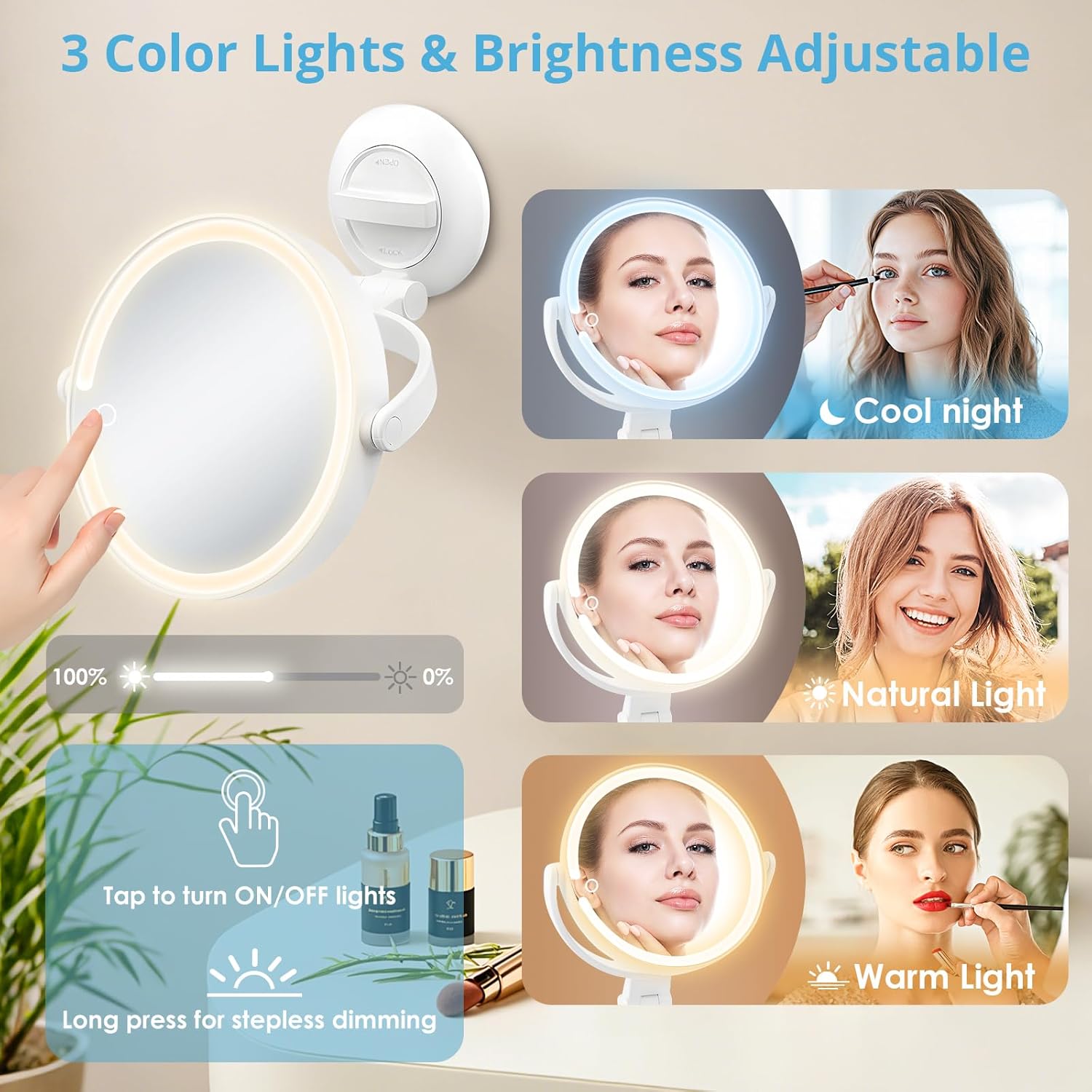 Magnifying Makeup Mirror Distinctive Design