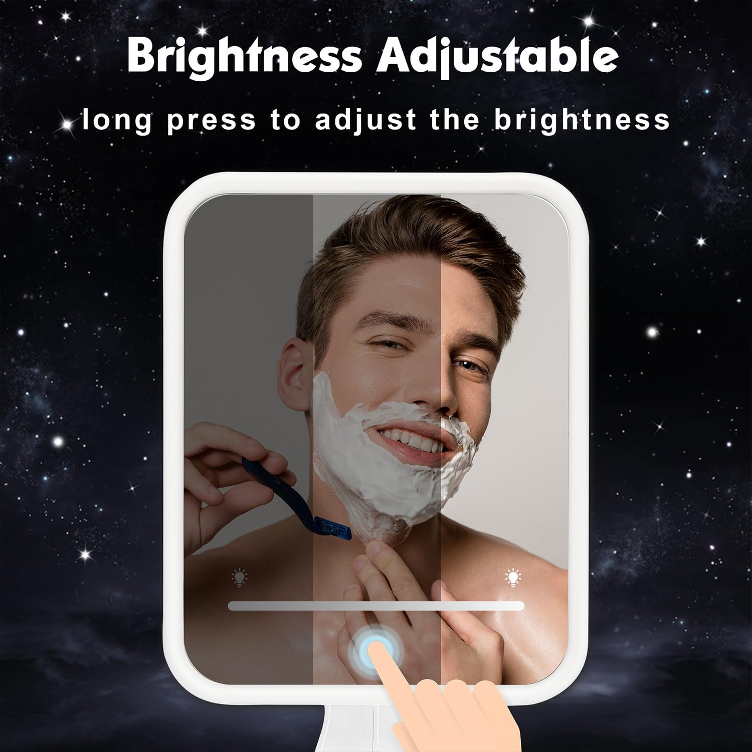 Professional Heated Anti-Fog Shower Mirror for Shaving Reusable Durable Efficient