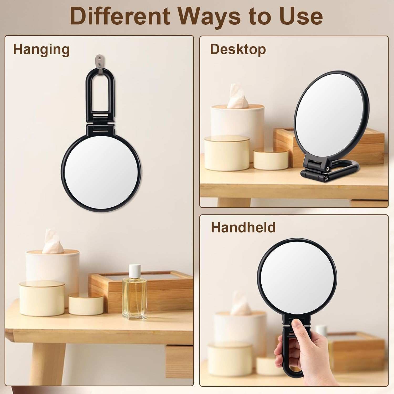 Foldable Travel Magnifying Mirror BOOMIBOO