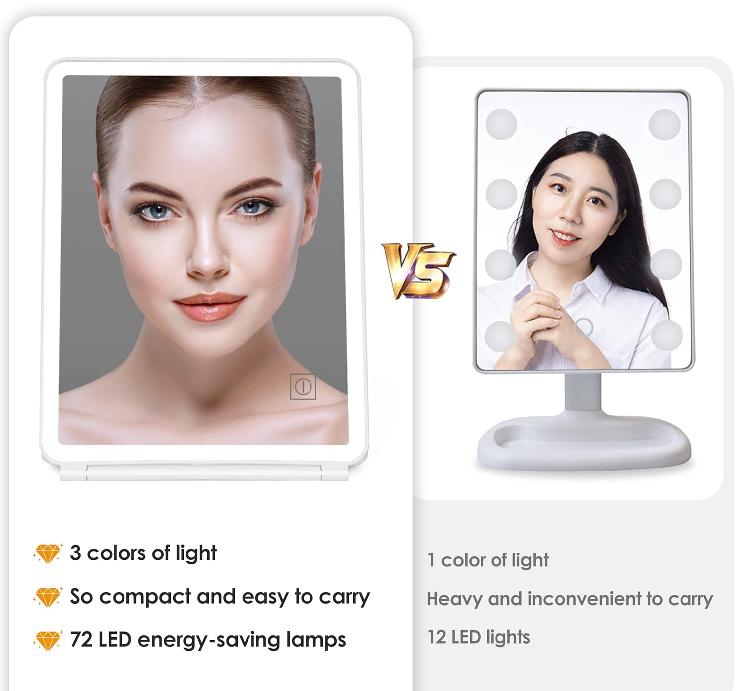 Travel-Friendly Makeup Mirror