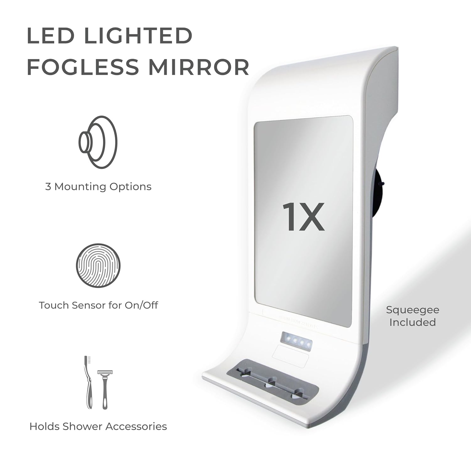 Zadro Fogless LED Shower Mirror Mounting Bracket